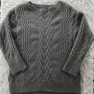 Elle gray knit sweater-S